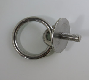 Stainless Steel 316 Round Pad Bolt with Ring 5/16" 8mm Marine Grade
