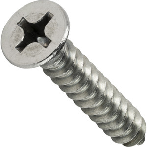 100 Pieces US Stainless 316 A4#10-12 x 1" Self Tapping Machine Screw Flat Head Type A Phillips 100 Pieces US Stainless 316 A4#10-12 x 1" Self Tapping Machine Screw Flat Head Type A Phillips