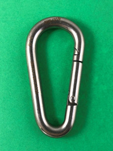 Stainless Steel 316 Spring Hook Oblong 5/16" (8mm) No Eye Marine Grade