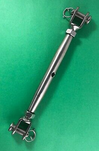 Stainless Steel 316 M10 Turnbuckle Rigging Screw Jaw and Jaw Marine Grade Type K #312JJ-10K