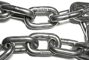 Stainless Steel 316 Chain 3/8" (10mm) Proof Coil Chain (by The Foot)