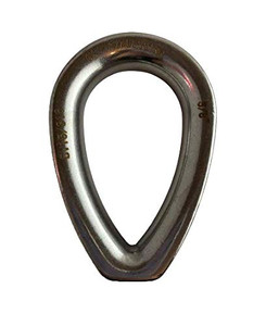 Stainless Steel 316 3/4" (19mm) Wire Rope Thimble Casting with Closed End Marine Grade for Rope Size 3/4"