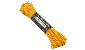 Atwood Paracord - 100' x 3/32" Tactical Cord 4 Nylon Strand Core 275 Test Weight 275lbs (Air Force Gold)