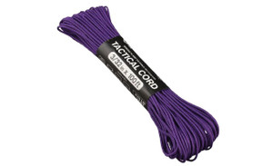 Atwood Paracord - 100' x 3/32" Tactical Cord 4 Nylon Strand Core 275 Test Weight 275lbs (Purple)