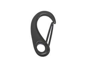 US STAINLESS Black Stainless Steel 316 Spring Gate Snap Hook Clip 2" Marine Grade Lobster Claw