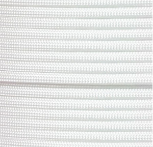 US Ropes Type III Commercial 550 by 100' Made in The USA Survival Cord Parachute Outdoor Flags Sports Team Racing (White Flag)