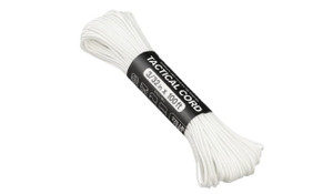 Atwood Paracord - 100' x 3/32" Tactical Cord 4 Nylon Strand Core 275 Test Weight 275lbs (White)
