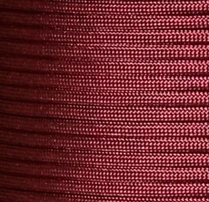 US Ropes Tactical Nylon Micro Cord 1.18mm X 125ft Lightweight Braided Cord (3/64" Diameter) on Spool Camping Boating Home Fishing Garden Jewelry 90lb Test Breaking Load (Burgundy)
