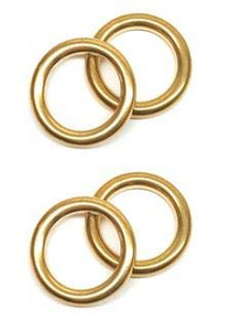 US STAINLESS 4 Pieces Brass Round Ring 5.8mm x 38.4mm (15/64" x 1 1/2") Metal Hoop Ring Art and Craft US STAINLESS 4 Pieces Brass Round Ring 5.8mm x 38.4mm (15/64" x 1 1/2") Metal Hoop Ring Art and Craft