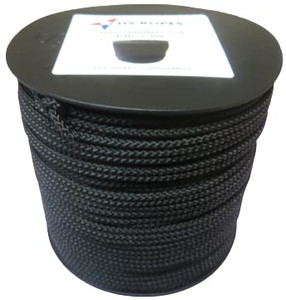 Atwood Rope MFG 1/16 Utility Cord 1.6mm x 300ft Reusable Spool | Tactical Nylon/Polyester Fishing Gear, Jewelry Making, Camping Accessories (Black)