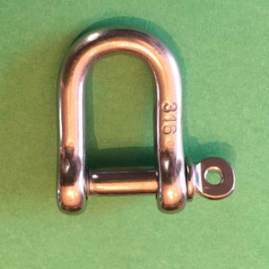 US STAINLESS Stainless Steel 304 Forged D Shackle 3/16" (5mm) Dee
