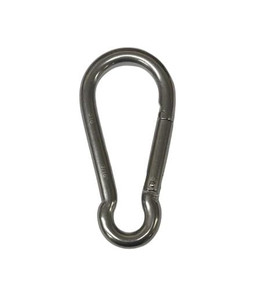 Stainless Steel 316 Spring Hook No Eye Carabiner 7/16" (11mm) Marine Grade