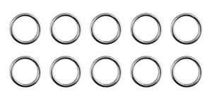 US STAINLESS 10 Pieces Stainless Steel 304 Round Ring Welded 5/32" x 3/4" (4mm x 20mm ID)