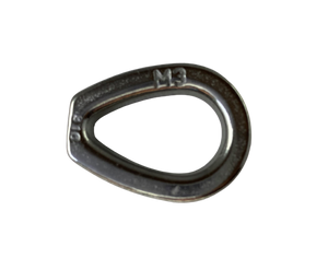 Stainless Steel 304 Wire Rope Thimble Casting with Closed End 1/4" (6mm)