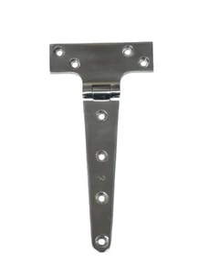 US STAINLESS Stainless Steel 316 Heavy Duty Hinge T-Strap 8" Polished Marine Grade