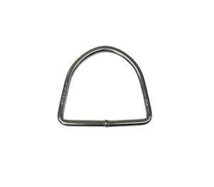 US Stainless Stainless Steel 316 D Ring Welded 5mm x 60mm (3/16" x 2 3/8") Marine Grade Dee