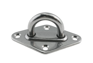 US Stainless Stainless Steel 304 Diamond Pad Eye 5/16" 8mm (80mm x 50mm)