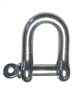 US Stainless Stainless Steel 304 Forged D Shackle 1/2" Dee (12mm)