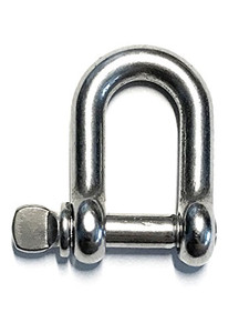 Stainless Steel 316 D Shackle 5/32" (4mm) Marine Grade