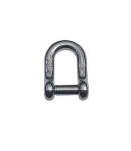US Stainless Stainless Steel 304 D Shackle with Slotted Flat Pin 8mm (5/16")