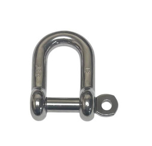 US Stainless 316 Stainless D Shackle Captive Pin 12mm Marine Grade Dee