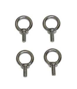 US STAINLESS 4 Pieces 316 Stainless Lifting Eye Bolt 1/4" x 1/2" UNC Pitch of 20
