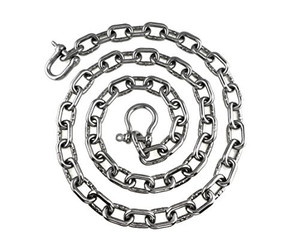 US Stainless Stainless Steel 316 Anchor Chain 5/16" or 8mm by 6' Long Bow and D Shackle Combo
