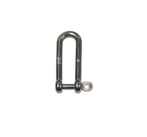 US STAINLESS Stainless Steel 316 Long D Shackle Captive Pin 1/4" (6mm) Dee