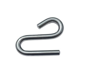 US Stainless 304 Stainless S Hook Open End and Narrow End 5/16" Cunningham