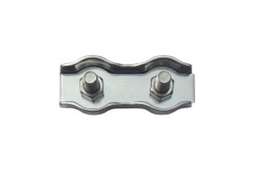 US STAINLESS Stainless Steel 316 Double Clamp Wire Clip 8mm (5/16")