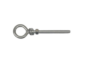 US STAINLESS Stainless Steel 316 Eye Bolt 3/8" x 6" UNC Welded Marine Grade