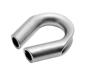 US STAINLESS 316 Stainless Wire Rope Thimble Captive Tubular 16mm (5/8")