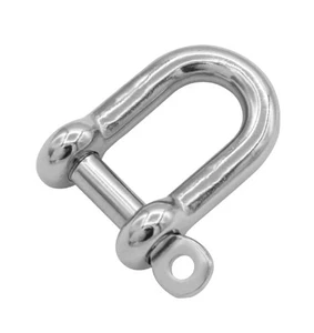 US STAINLESS 316 Stainless D Shackle Captive Pin 10mm Marine Grade Dee