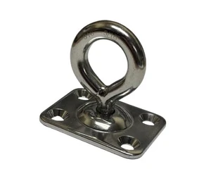 US Stainless 304 Stainless Square Swivel Pad Eye 5/16" 8mm 