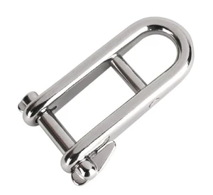 US STAINLESS 316 Stainless Halyard Cross Bar Key Pin Shackle w/Locking Pin