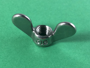 Stainless Steel 316 DIN315 1/4" Wing Nut Stainless Steel 316 DIN315 1/4" Wing Nut