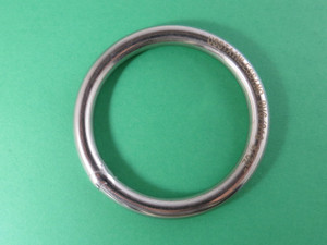Stainless Steel 316 Round Ring Welded 7mm x 50mm (1/4" x 2") Marine Grade