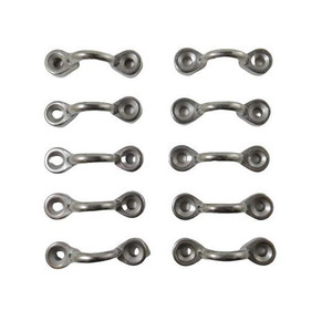 10 Pieces Stainless Steel 316 3/16" (5mm) Heavy Duty Cast Pad Eye Marine Grade
