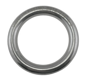 Stainless Steel 316 Round Ring Welded 1/2" x 3" (12mm x 75mm) Marine Grade