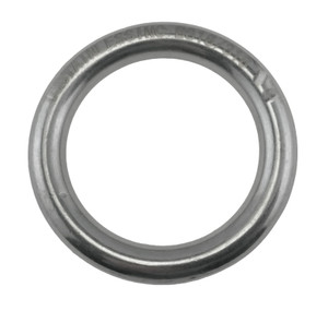 Stainless Steel 316 Round Ring Welded 3/8" x 2 3/8" (10mm x 60mm) Marine Grade
