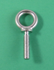 Stainless Steel 316 5/16" x 1 1/8" UNC Machinery Eye Bolt Marine Grade