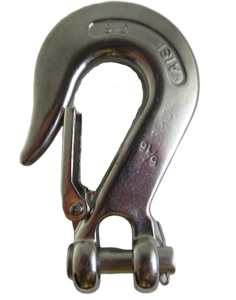 Stainless Steel 316 Clevis Slip Hook with Safety Latch 5/16" Marine Grade
