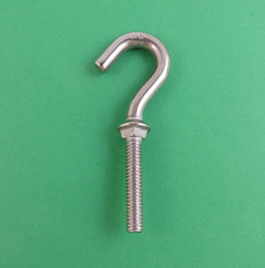 Stainless Steel 316 Hook Bolt 5/16" (8mm) Marine Grade Stainless Steel 316 Hook Bolt 5/16" (8mm) Marine Grade