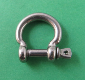 Stainless Steel 316 Type E Bow Shackle 5/32" (4mm) Marine Grade Stainless Steel 316 Type E Bow Shackle 5/32" (4mm) Marine Grade