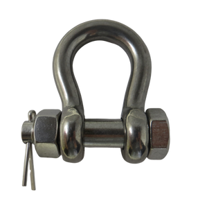 Stainless Steel (316) Anchor Shackle 1/2" (13mm) Oversized Bolt Pin Forged US Type Marine Grade