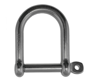 Stainless Steel 316 Wide D Shackle 3/8" (10mm) Marine Grade