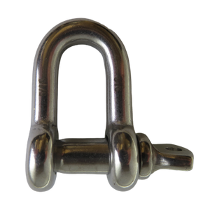 Stainless Steel (316) D Shackle 1/2" Forged US Type Oversized 5/8" Pin Marine Grade Stainless Steel (316) D Shackle 1/2" Forged US Type Oversized 5/8" Pin Marine Grade