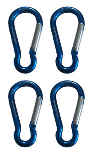 US Stainless 4 Pieces Aluminum Spring Hook 5/16" (8mm) Aircraft Grade 7075