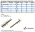 Stainless Steel 316 Hand Swage Stud 1/4" UNC Threaded Terminal Marine for 1/8" Wire Stainless Steel 316 Hand Swage Stud 1/4" UNC Threaded Terminal Marine for 1/8" Wire