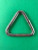 Stainless Steel 316 Triangle Ring Welded 1/4" x 1 3/4" (6mm x 45mm) Marine Grade